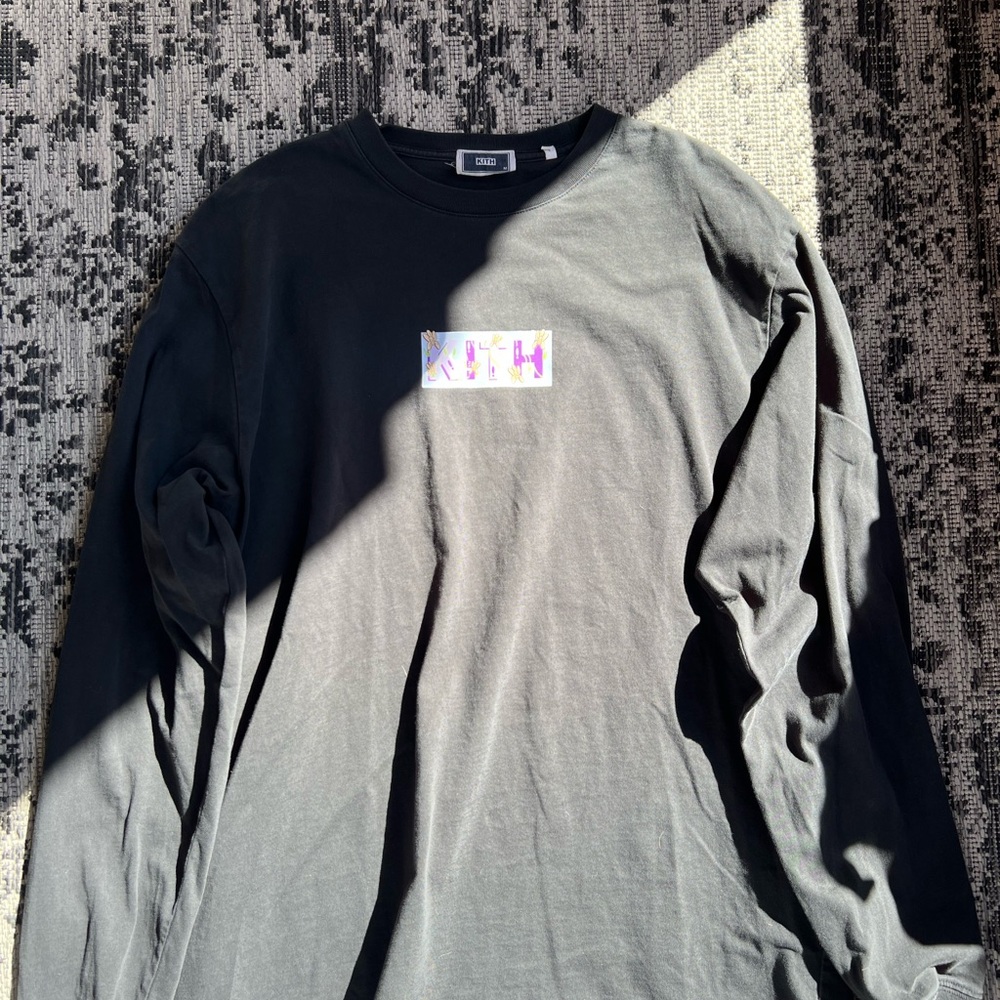 Kith Black Long Sleeve Tee Modern Streetwear